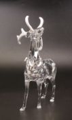Swarovski Crystal 'Christmas Stag' figure 2012 with COA in original box