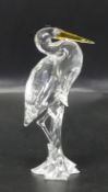 Swarovski Crystal Silver Heron 221627 in original box