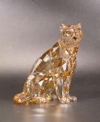 Swarovski Crystal SCS 2019 Amur Leopard in original box 10.5cm High