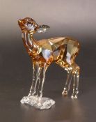 Swarovski Crystal SCS Fawn 6cm high in original box