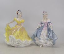 Royal Doulton Lady Figurines to include-Southern Belle HN2425(second), Ninette HN2379(seconds)