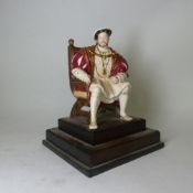 Limited edition Wedgwood figurine King Henry VIII, number 54 of 4500, this figure has been glued