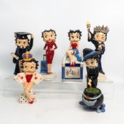 Six Wade, Betty Boop figures to include Hubble Bubble, Queen of Hearts, Air Hostess, Juke Box Betty,