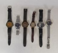 Group of 6 gents wrist watches including 1 Citizen example and 3 Timberland (6).