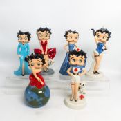 Six Wade, Betty Boop figures to include Red Dress Cool Breeze, Top of the World, Nurse, Viva Las