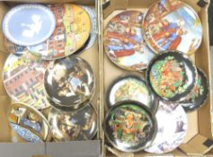 A collection of decorative wall plates to include-Ridgewood 'The Colonial Heritage Series,