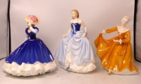 Three Royal Doulton lady figures to include Susan HN4532, Mary, HN3376, figure of the year 1992 and
