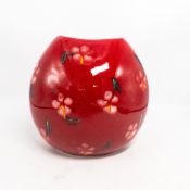 Poole purse vase, height 18.5cm.