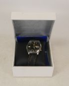 Seiko 5 automatic gentleman's wrist watch with Arabic day/date aperture, 7S26-8760, with Seiko