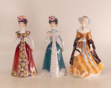 Francesca Lady Figurines to include- two Alexandra's (different colourways)(one glasses missing
