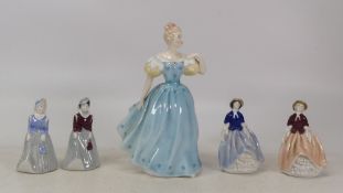 Wade Lady Figurines to include- My Fair Ladies, Amanda, Melissa, Diane, Lucy, also Royal Doulton