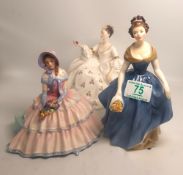 Royal Doulton Lady Figurines to include:- Melanie HN2271, My Love HN2339, Daydreams HN1731,