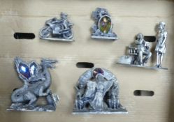 Collection of Tudor Mint Myth and Magic type figures and similar (1 tray).