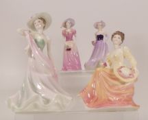 Coalport Lady figurines to include- Ladies Of Fashion 'Summer Days', 'Lady In Lace', 'Becky', '