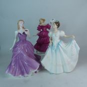 Three Royal Doulton lady figures to include Jennifer HN3447, with certificate, Victoria HN4623 and