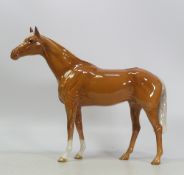 Beswick, Large Racehorse 1564 in Palomino Gloss