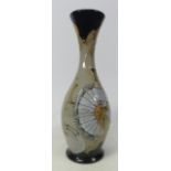 Moorcroft Vase depicting the Snail with seed clocks on a pale brown ground, Limited Edition 3/30,
