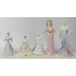 Coalport Lady Figurines to include Happy Anniversary, West End Girls Greta, Christine, Rose-Marie,