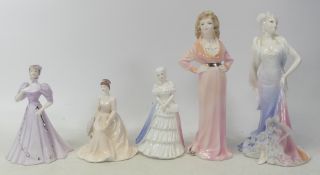 Coalport Lady Figurines to include Happy Anniversary, West End Girls Greta, Christine, Rose-Marie,