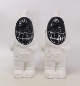 Two Firetrap Advertising Gnomes. Height: 30cm (2)