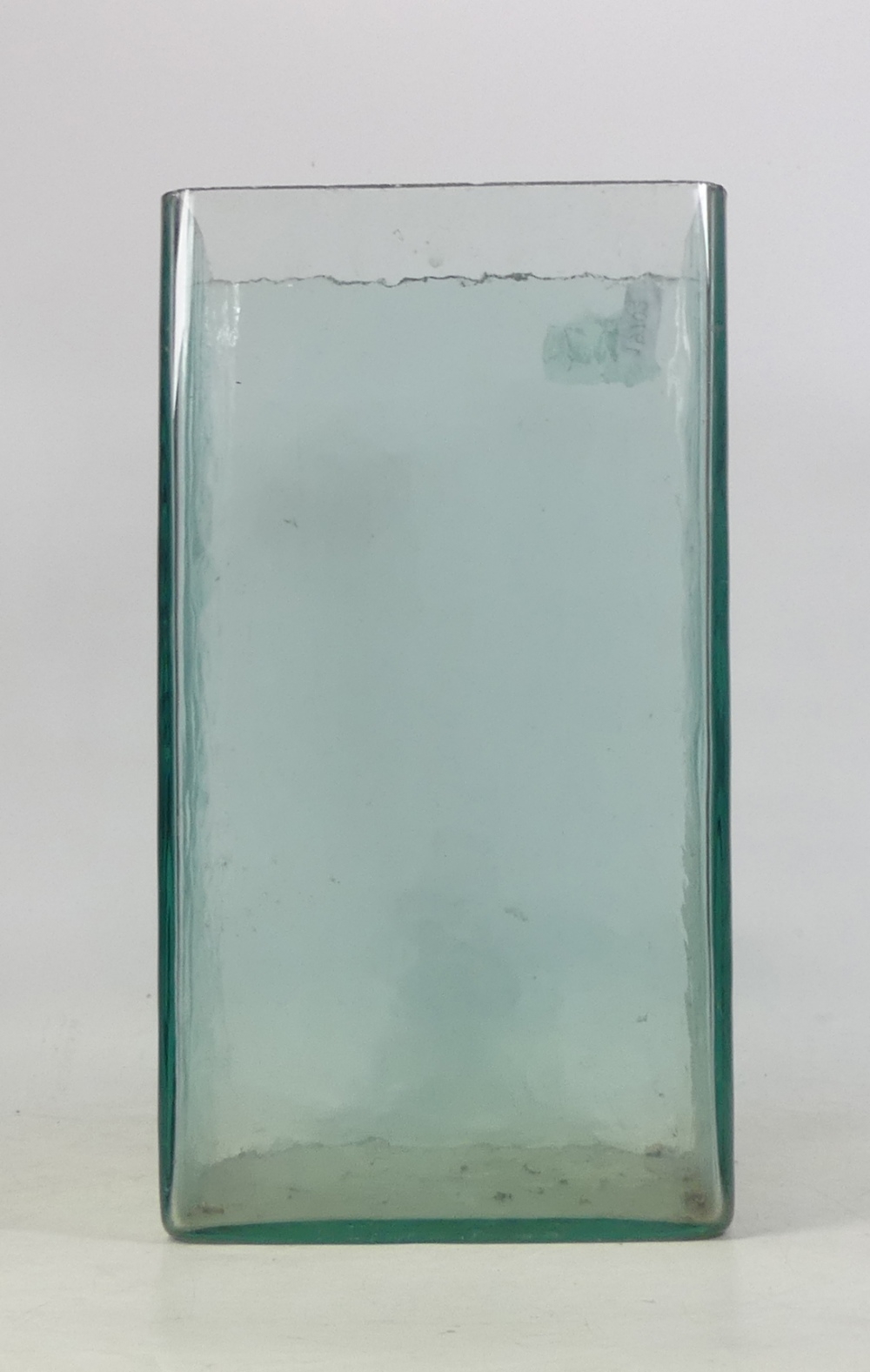 Early 20th Century Battery Acid Cathedral Glass Jar. Height: 32cm