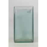 Early 20th Century Battery Acid Cathedral Glass Jar. Height: 32cm