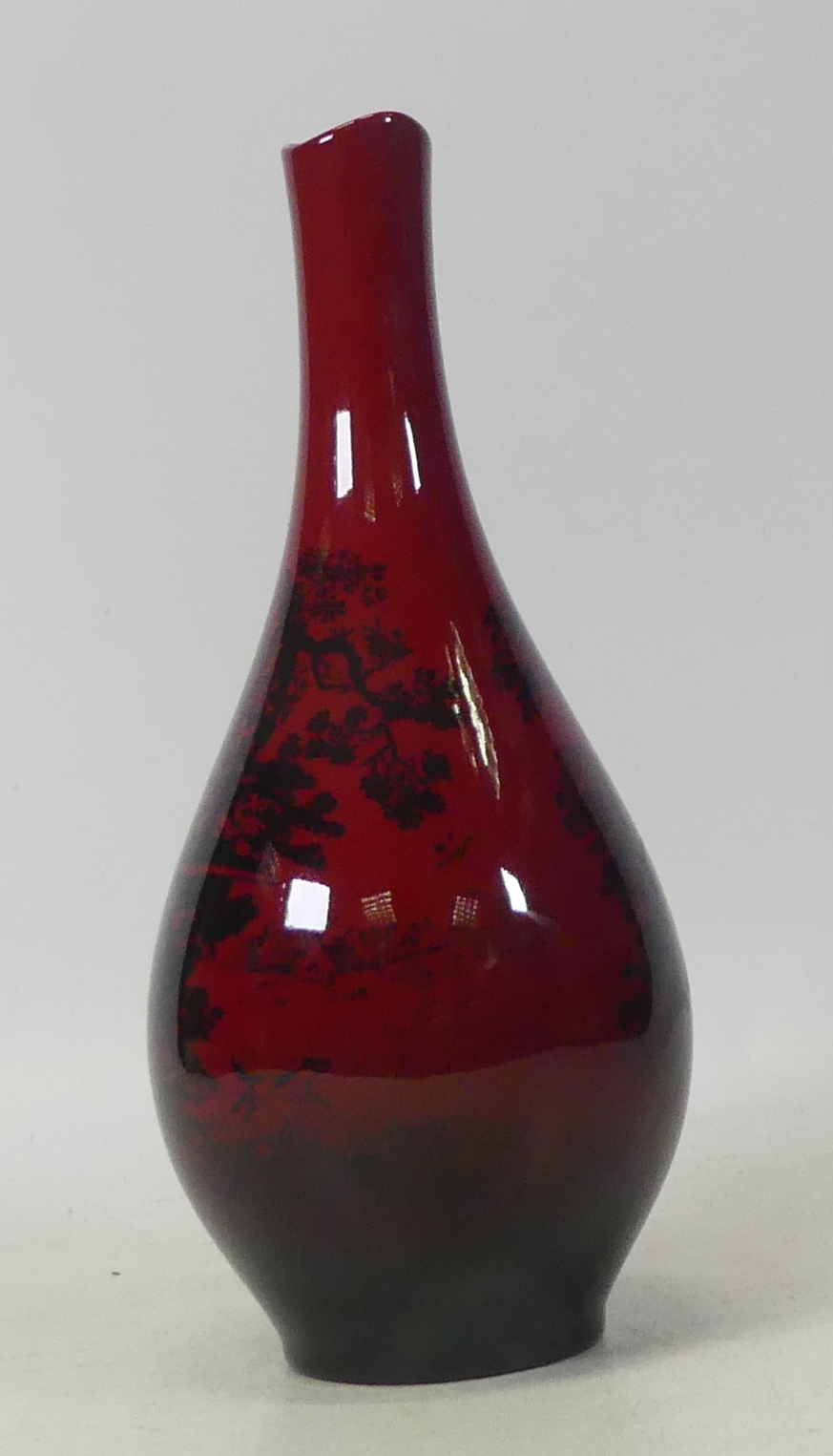 Royal Doulton, Woodcut Flambe Vase. Height: 20cm - Image 2 of 2
