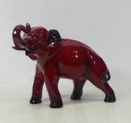 Royal Doulton, Flambe Elephant. Height: 6cm