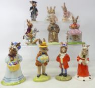 Royal Doulton Bunnykins to include Ballerina DB176, Tally Ho DB12, Storytime DB9, Schoolmaster DB60,