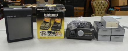 Zeiss Ikon Royal AF selectiv IR Projector, Diastar 200 Slide Viewer, Hahnel DB500 Universal magazine