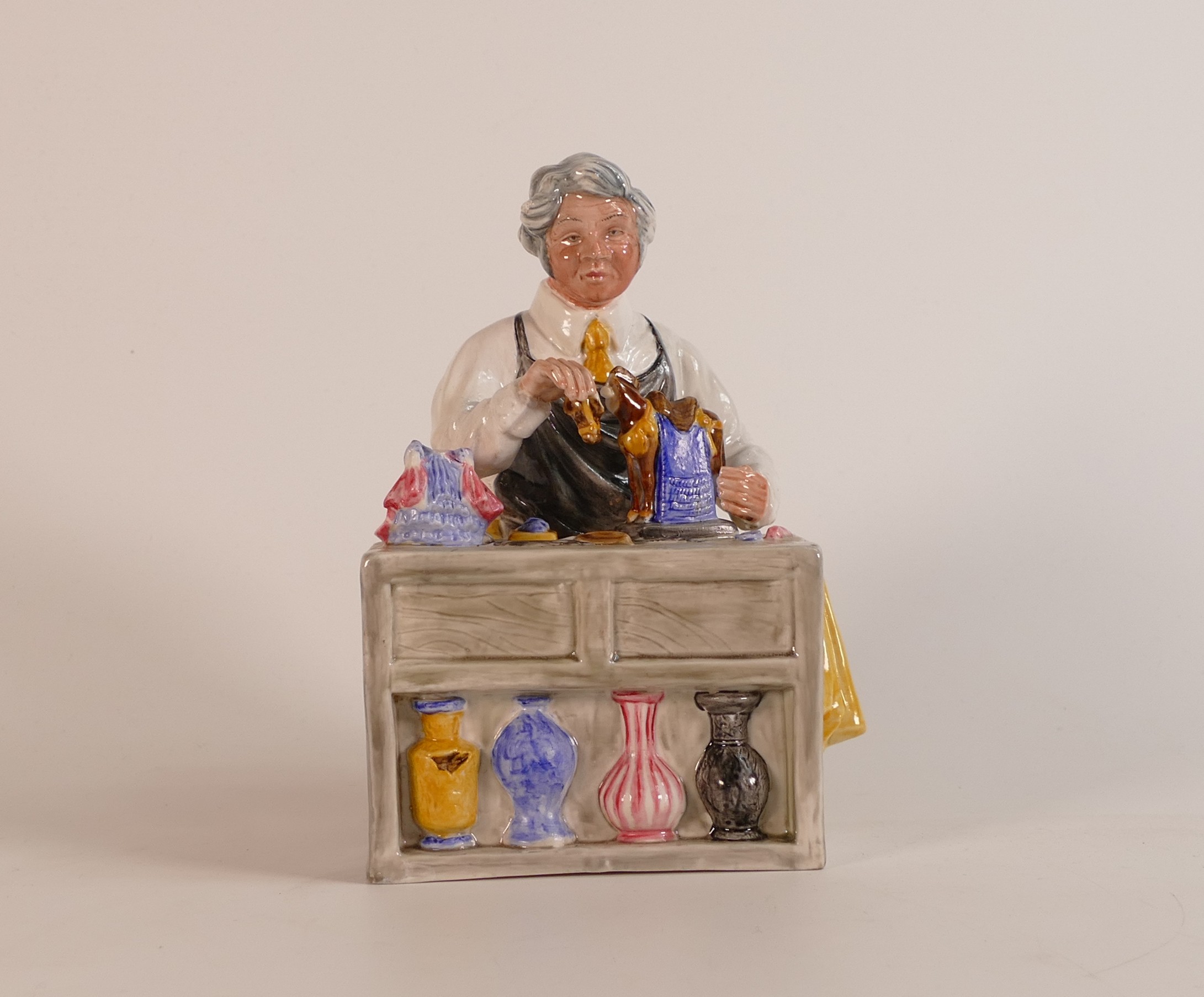 Royal Doulton coloured prototype character figure 'The China Repairer' 2775 (H:17.5cm)