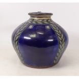 Doulton Lambeth, Stoneware vase of squat form. Height: 16.5cm