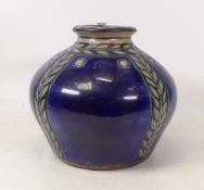Doulton Lambeth, Stoneware vase of squat form. Height: 16.5cm