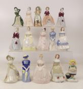 Wade, Fourteen My Fair Lady figures together with Andy Capp series figure. Some damages noyed.