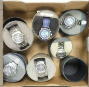 Six Boxed Fashion Wristwatches