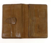 Crocodile skin leather wallet