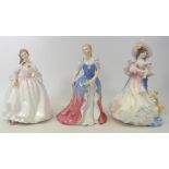 Royal Doulton Lady Figurines to include Pamela HN3756, Katherine HN3708(seconds) Tender Moment