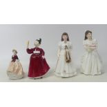 Royal Doulton Lady Figurines to include Vanity HN2475(seconds) Birthday Girl HN3423, First