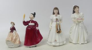 Royal Doulton Lady Figurines to include Vanity HN2475(seconds) Birthday Girl HN3423, First