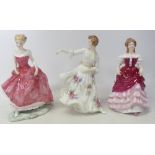 Royal Doulton Lady Figurines to include Hazel HN3167(seconds) Sweet Sixteen HN3648, Summers Day