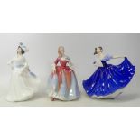 Royal Doulton Lady Figurines to include Elaine HN2791, Margaret HN2397(second) Nicola HN2804(3)