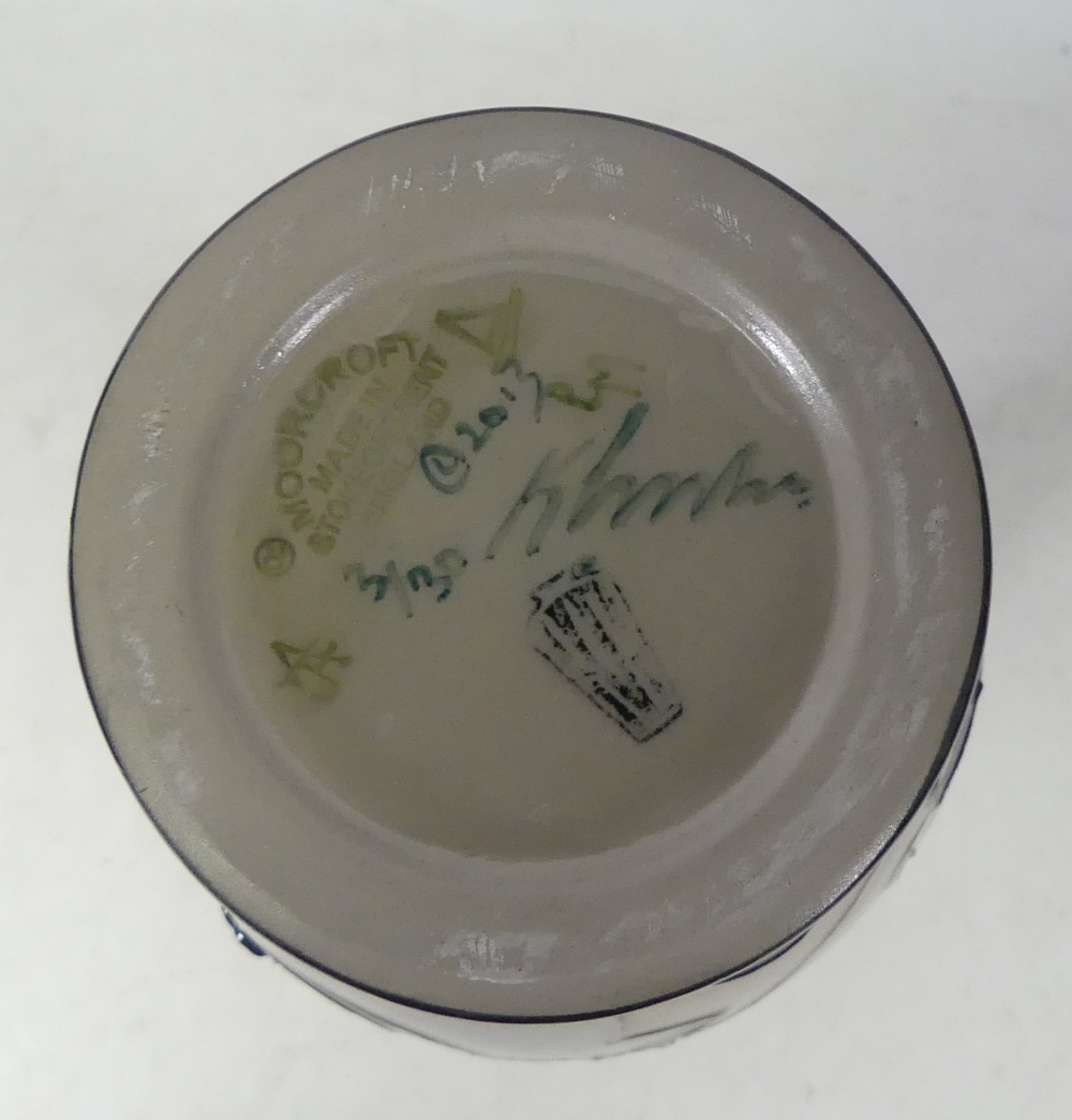 Moorcroft Vase depicting the Snail with seed clocks on a pale brown ground, Limited Edition 3/30, - Image 2 of 3