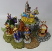 Royal Doulton Bunnykins King Arthur Arthurian complete with base to include Sir Lancelot DB301,