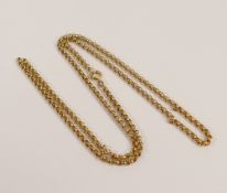 9ct gold broken necklace, 10.6g.