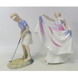 Royal Doulton figures to include Liberty (seconds) Winning Putt HN3279 (2)