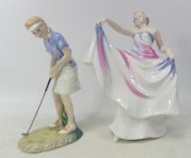 Royal Doulton figures to include Liberty (seconds) Winning Putt HN3279 (2)