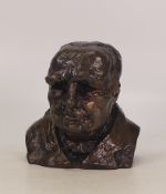 Elizabeth Forest bronze sculpture of Winston Churchill, limited edition no.1 of 150, with