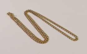Gentleman's 9ct gold necklace, L.21.5 inch/55cm, 10.2g.