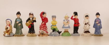 Wade Children Of The World Collection to include- two Japanese Girl (two Colourways), The Indian