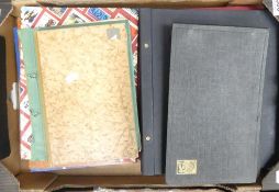 Job lot of mainly German stamps in albums etc., a large quantity in a large tray box.